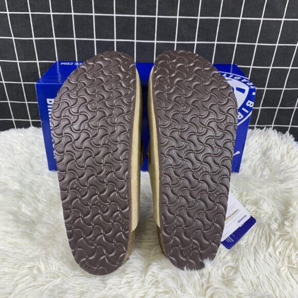 Birkenstock Boston taupe suede mule clogs - Picture 5 of 9